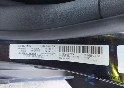 2016 Chrysler 200 Touring z USA, uszkodzony, nr VIN 1C3CCCFB0GN188034